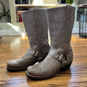 Women’s FRYE Harness 12R Boots - Gray